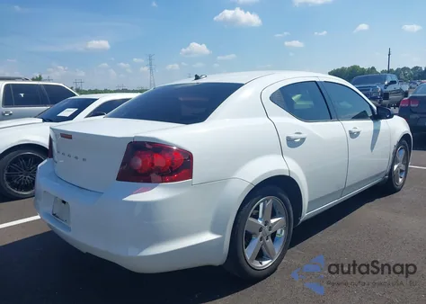 2013 Dodge Avenger Se from USA, damaged, VIN 1C3CDZAB7DN564845